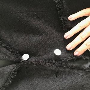Ann Carson 3 button woven blazer